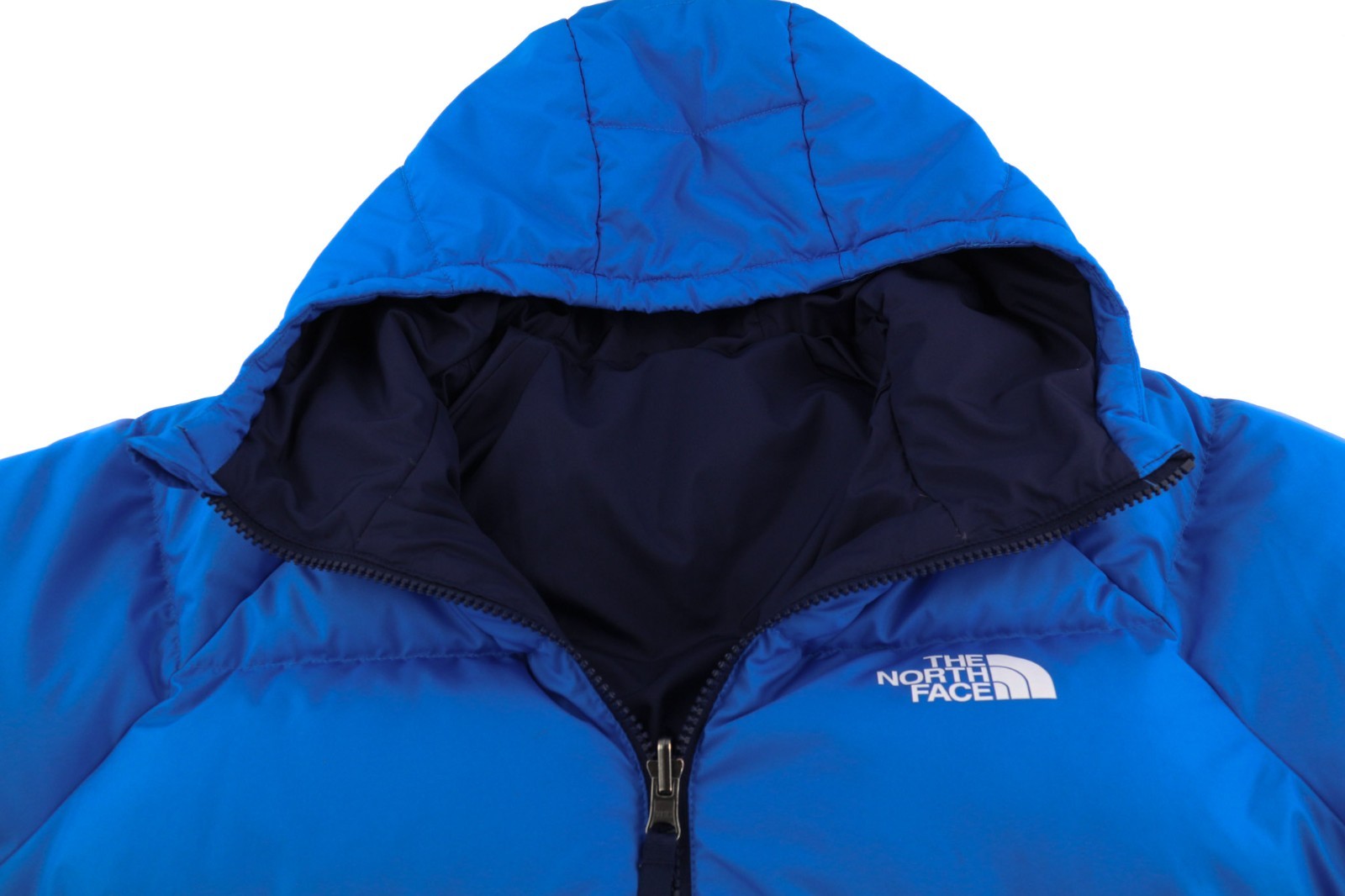 THE NORTH FACE Hyalite Reversible Boy's XL 550 Down Puffer Hooded Jacket