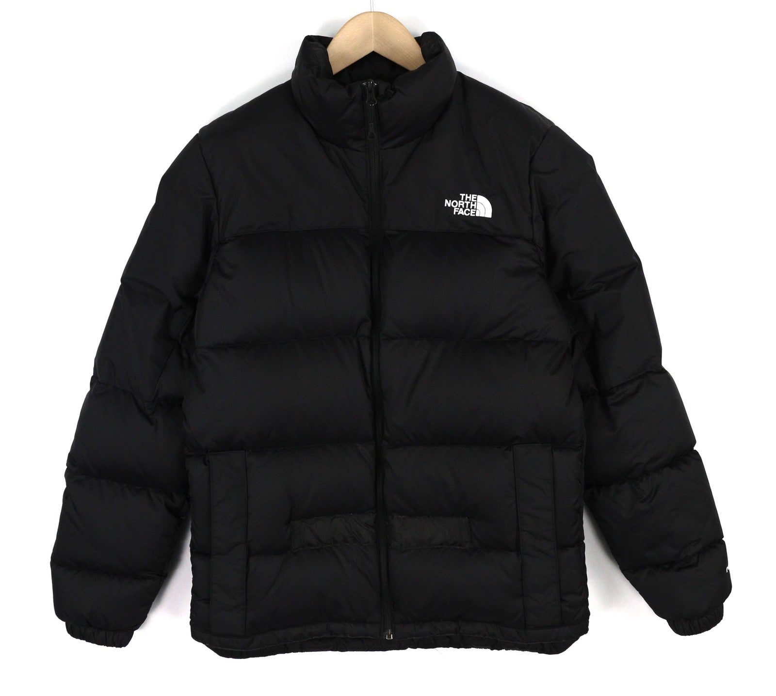 THE NORTH FACE Diablo Men's S 700 Down Black Quilted Puffer Logo Jacket