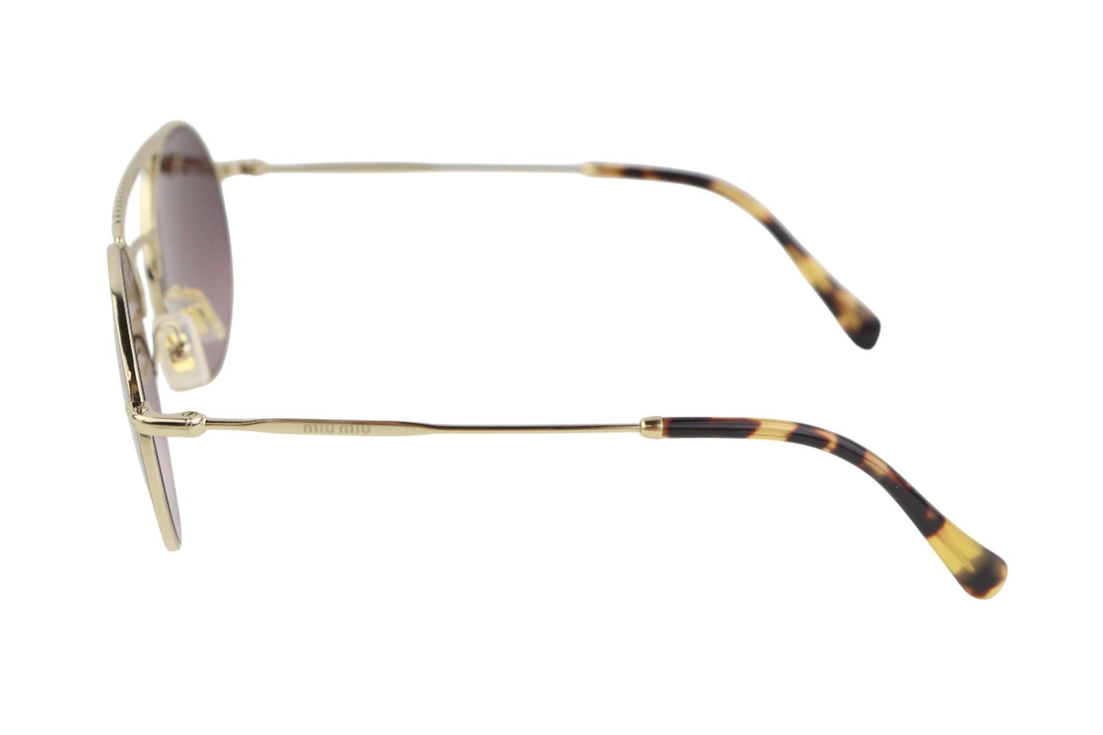 MIU MIU 52VS Women's Sunglasses One Size Oval Animal Print Rhinestone Frame