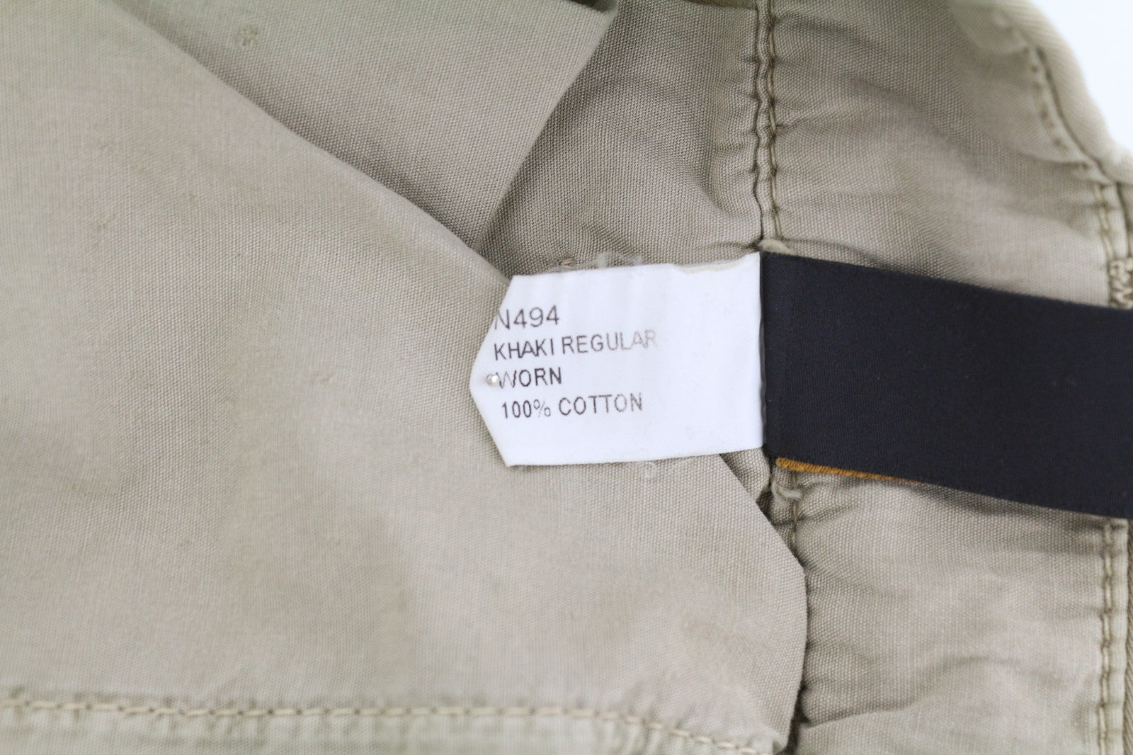 NUDIE JEANS Khaki Regular Men's W29/L30 Beige Chino Button Fly Pocket Trousers