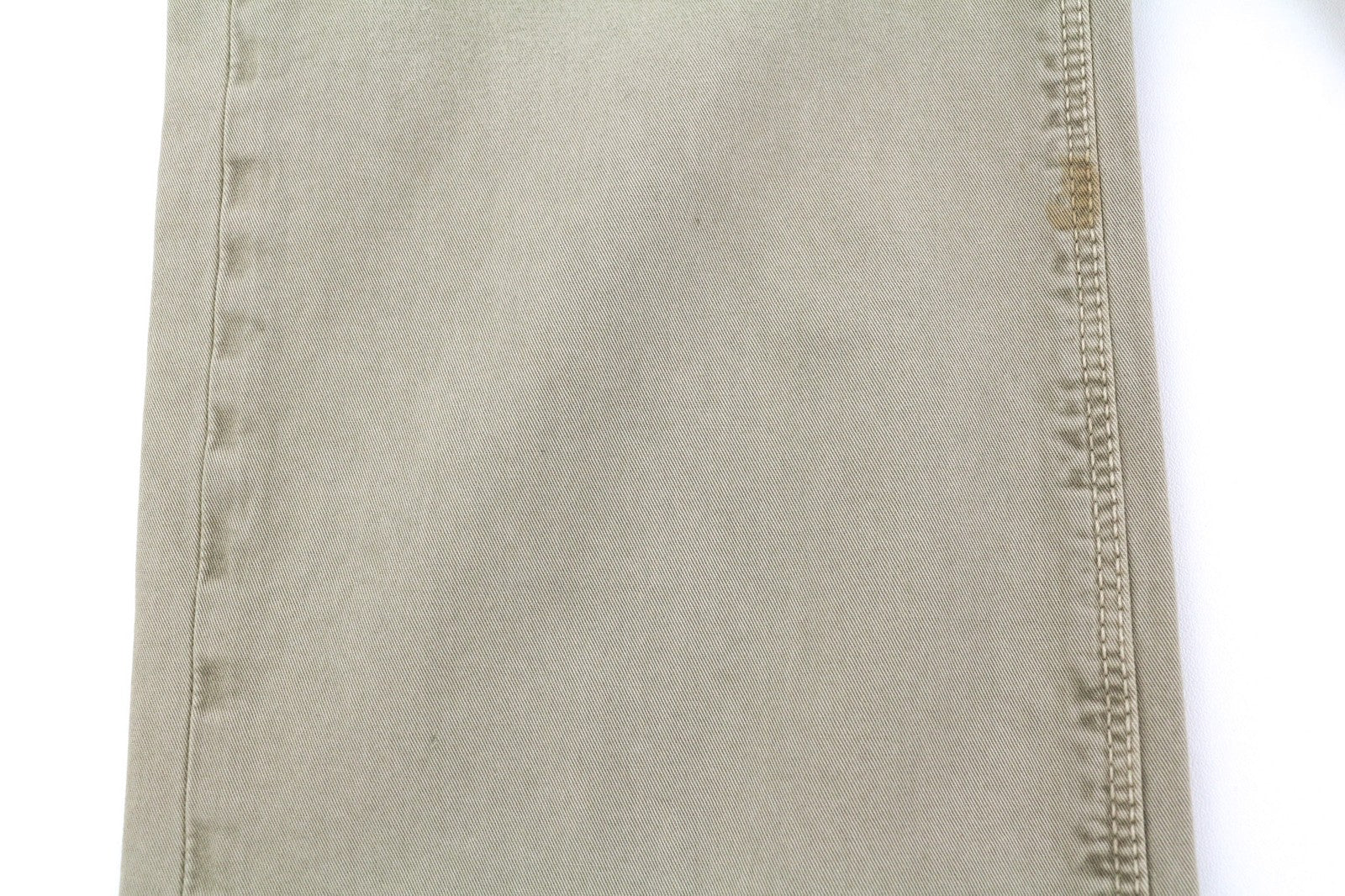 NUDIE JEANS Khaki Regular Men's W29/L30 Beige Chino Button Fly Pocket Trousers