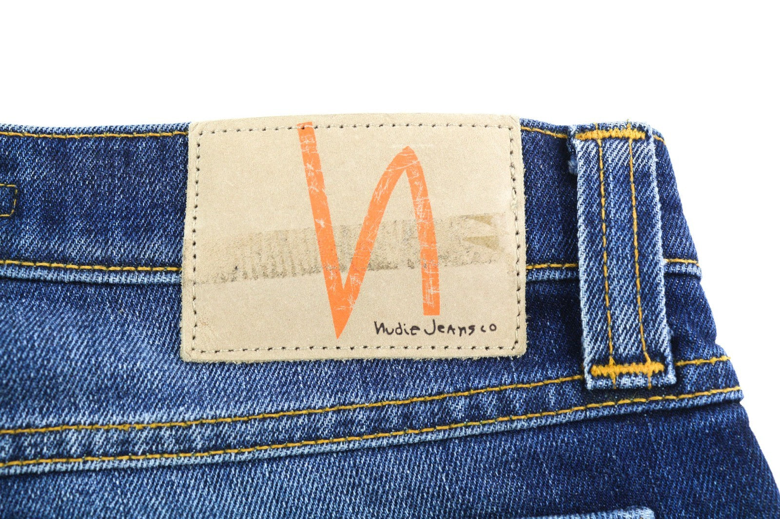 NUDIE JEANS Tube Kelly Men's Jeans W28/L34 Dark Indigo Organic Slim Washed Fit