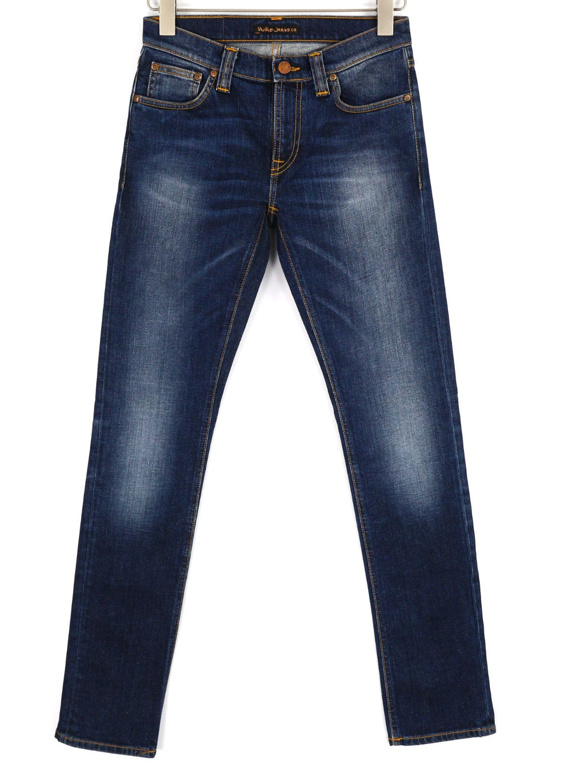 NUDIE JEANS Tube Kelly Men's Jeans W28/L34 Dark Indigo Organic Slim Washed Fit