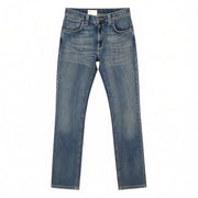 NUDIE JEANS Slim Jim Men's Jeans W30/L34 Eco Wash Organic Blue Zipper Denim