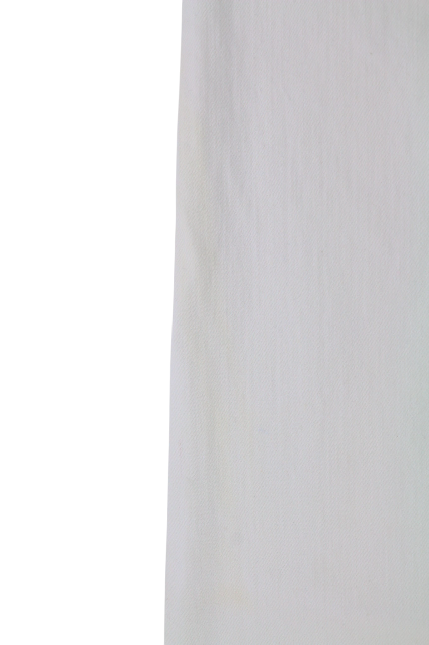 NUDIE JEANS Skinny Lin Men's Jeans W29/L32 Blazing White Denim Zip Logo Finish