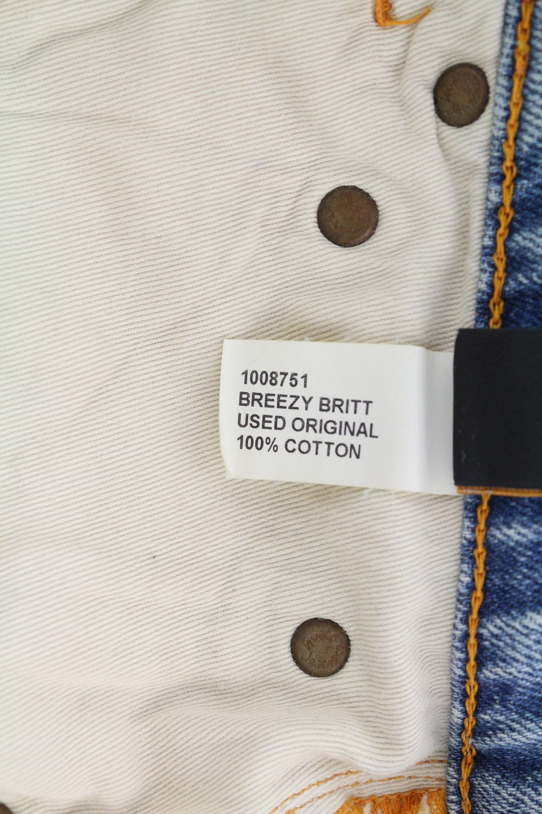 NUDIE JEANS Breezy Britt Women's Jeans W28/L32 Slim Blue Washed Denim Zip Fly