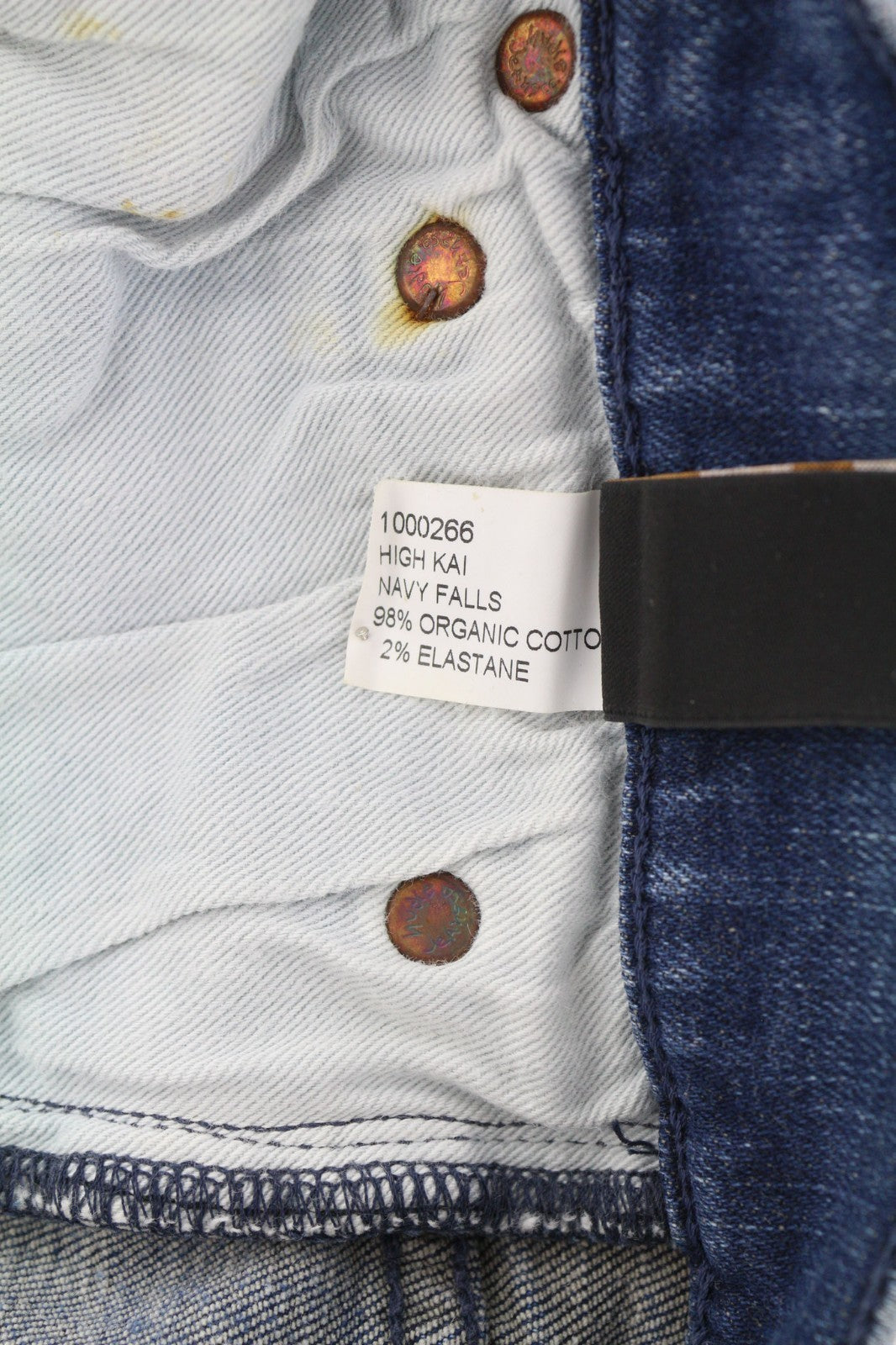 NUDIE JEANS High Kai Men's Jeans W28/L32 Navy Falls Organic Blue Zip Washed