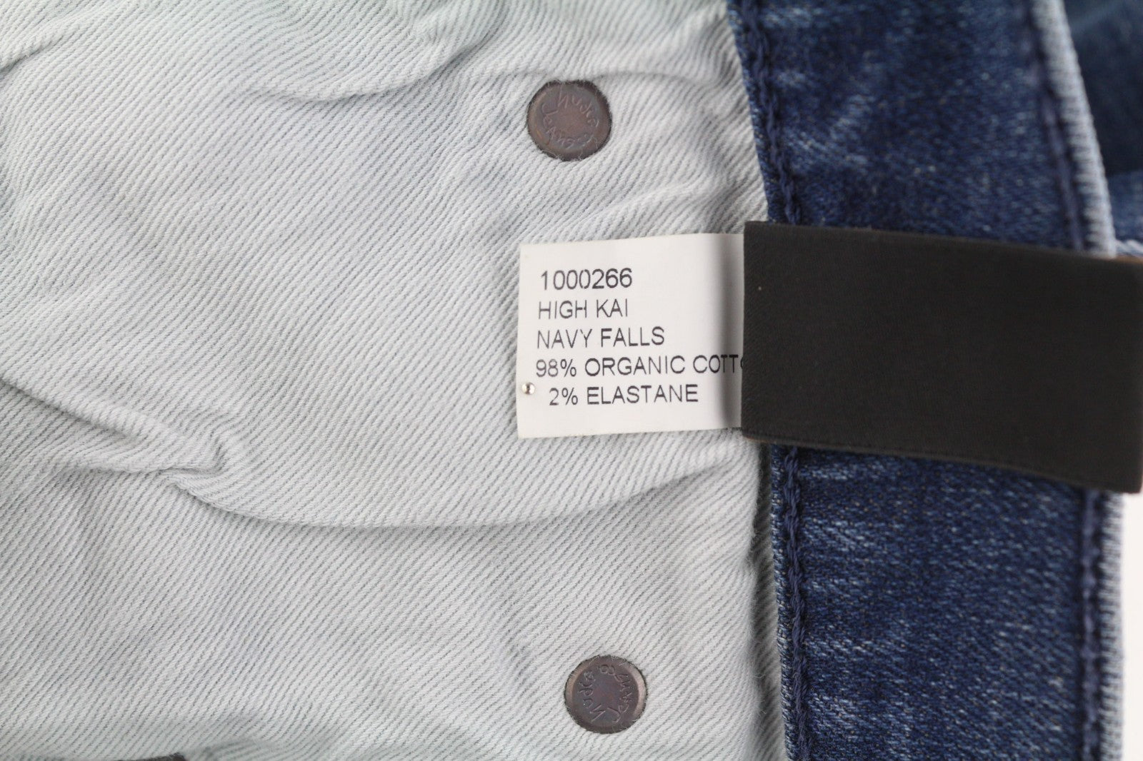 NUDIE JEANS High Kai Men's Jeans W29/L32 Navy Falls Organic Zipper Washed Blue