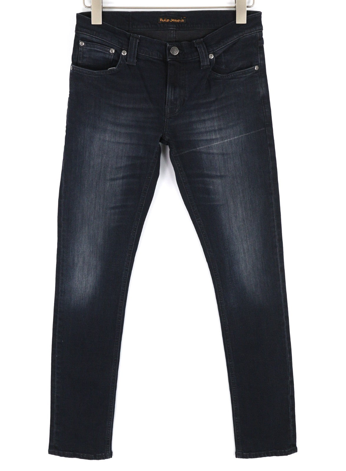 NUDIE JEANS Tight Long John Men's Jeans W29/L32 Organic Dark Black Grey Denim