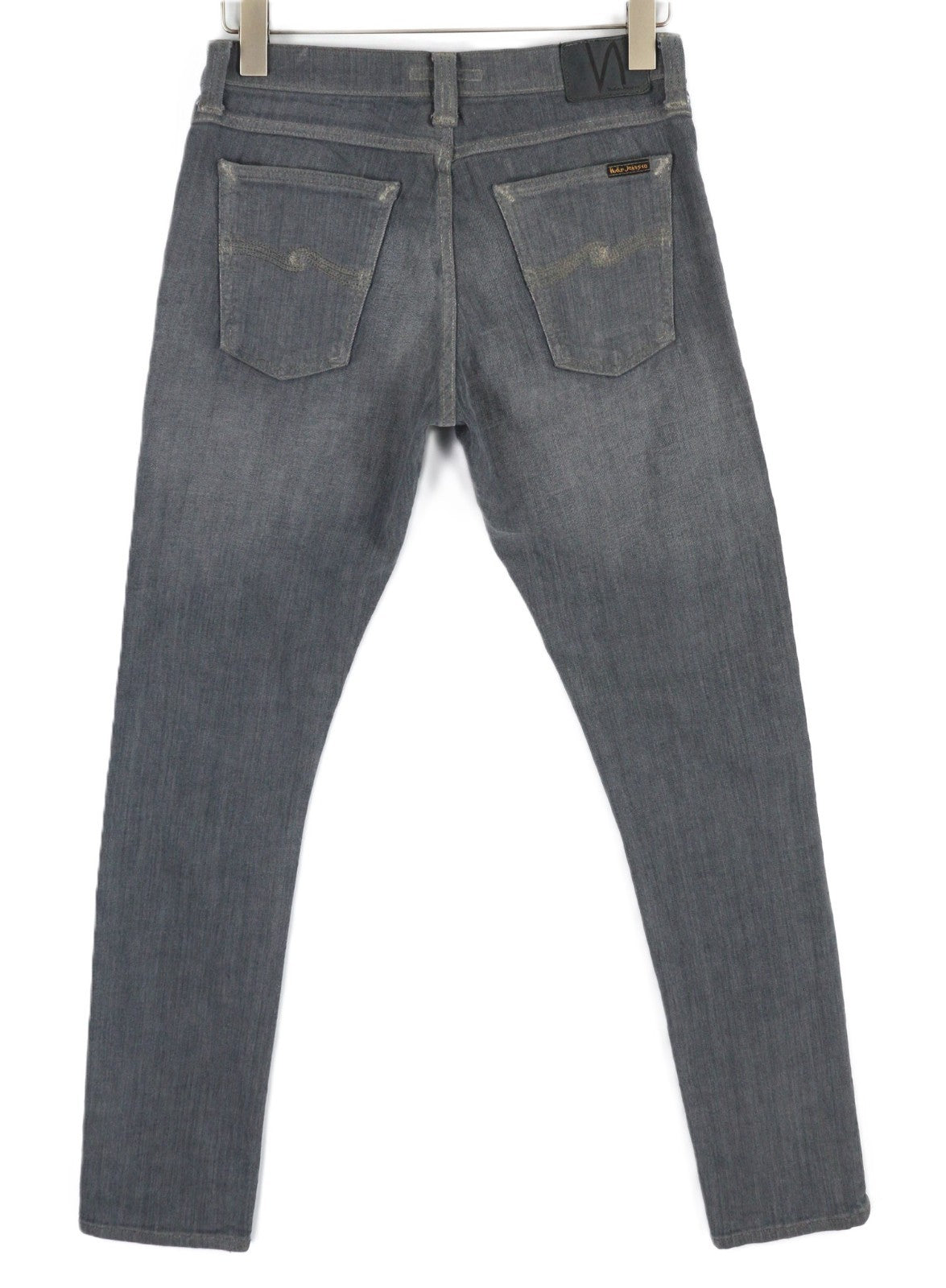 NUDIE JEANS Tight Long John Men's Jeans W27/L32 Charcoal Organic Slim Washed