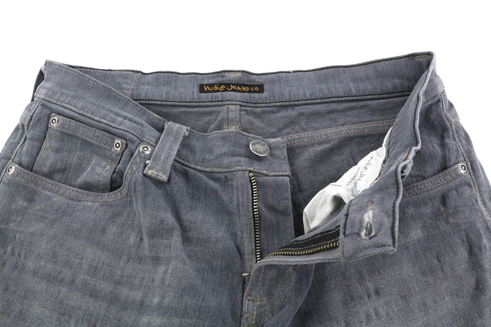 NUDIE JEANS Tight Long John Men's Jeans W29/L32 Charcoal Organic Slim Washed