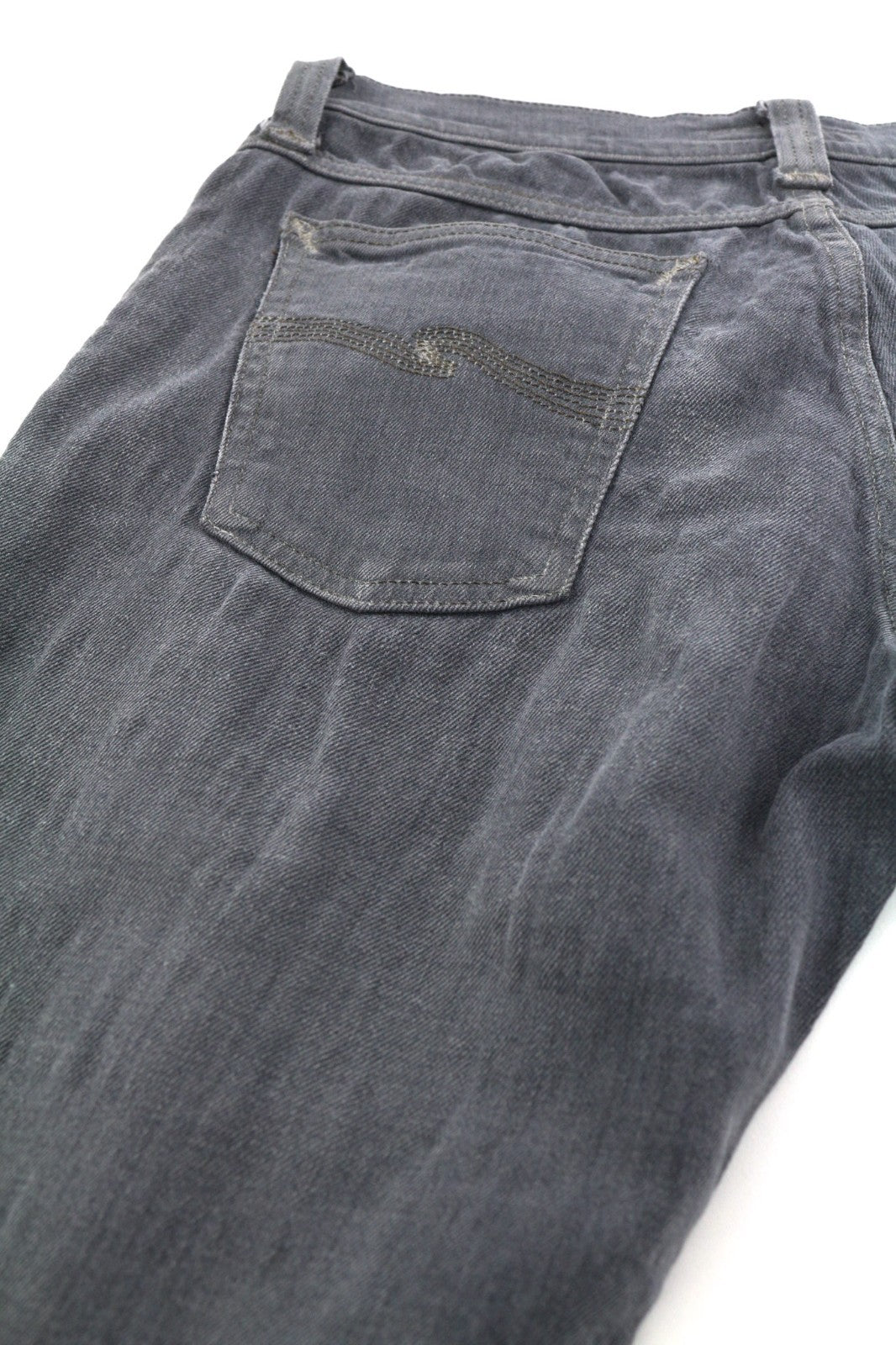 NUDIE JEANS Tight Long John Men's Jeans W30/L32 Charcoal Organic Slim Leg Wash