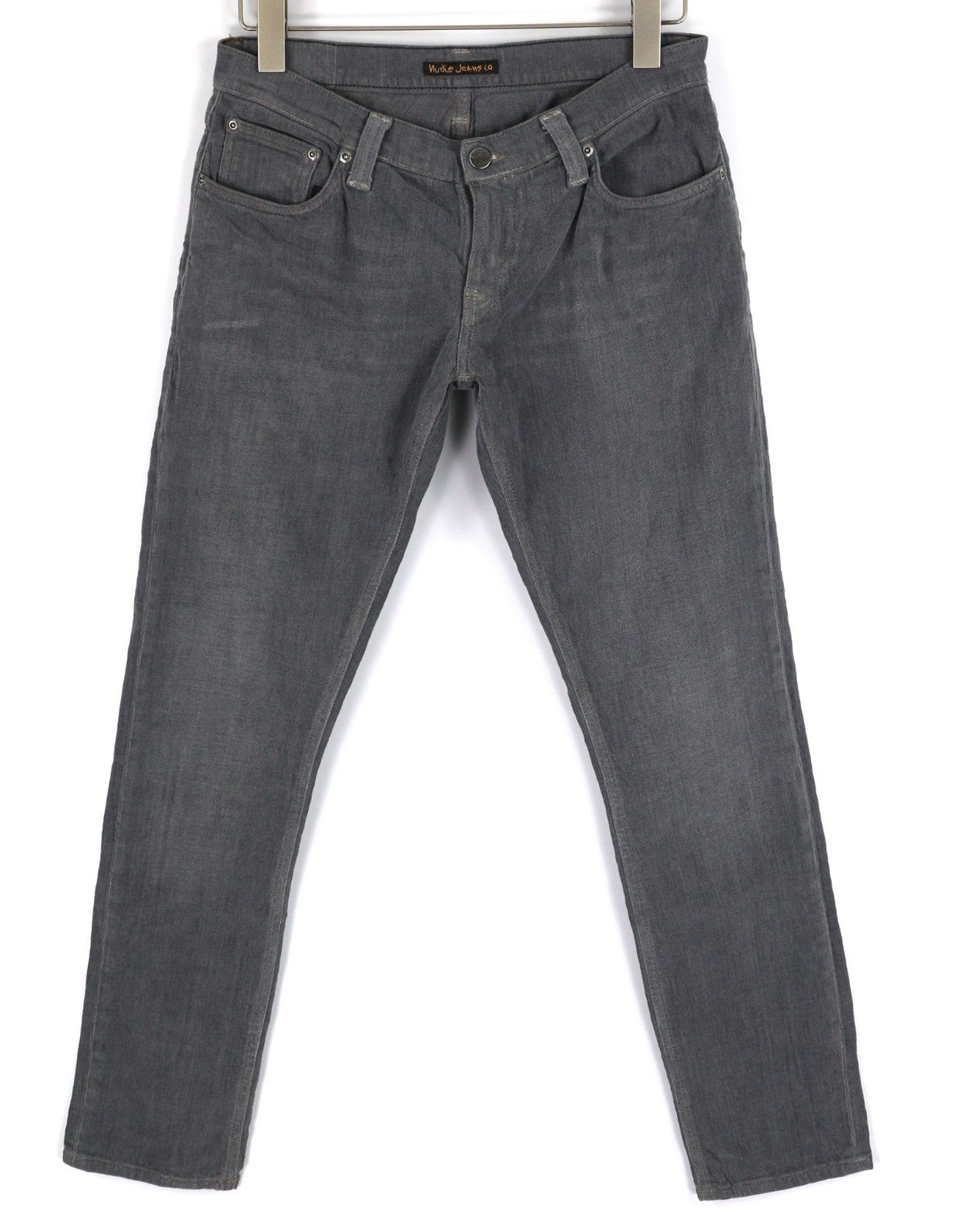 NUDIE JEANS Tight Long John Men's Jeans W30/L32 Charcoal Organic Slim Leg Wash