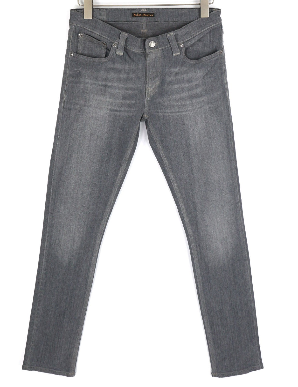 NUDIE JEANS Tight Long John Men's Jeans W31/L32 Charcoal Organic Slim Leg Blue