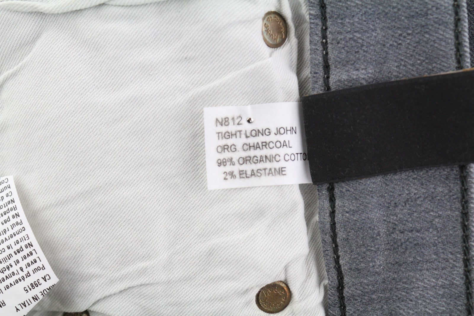 NUDIE JEANS Tight Long John Men's Jeans W31/L32 Charcoal Organic Slim Leg Blue