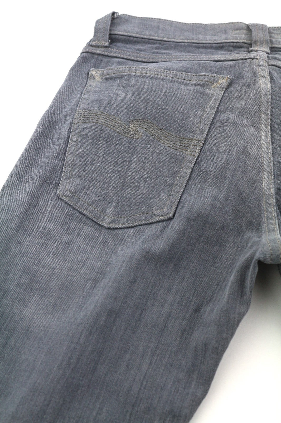 NUDIE JEANS Tight Long John Women's Jeans W27/L32 Charcoal Organic Slim Leg