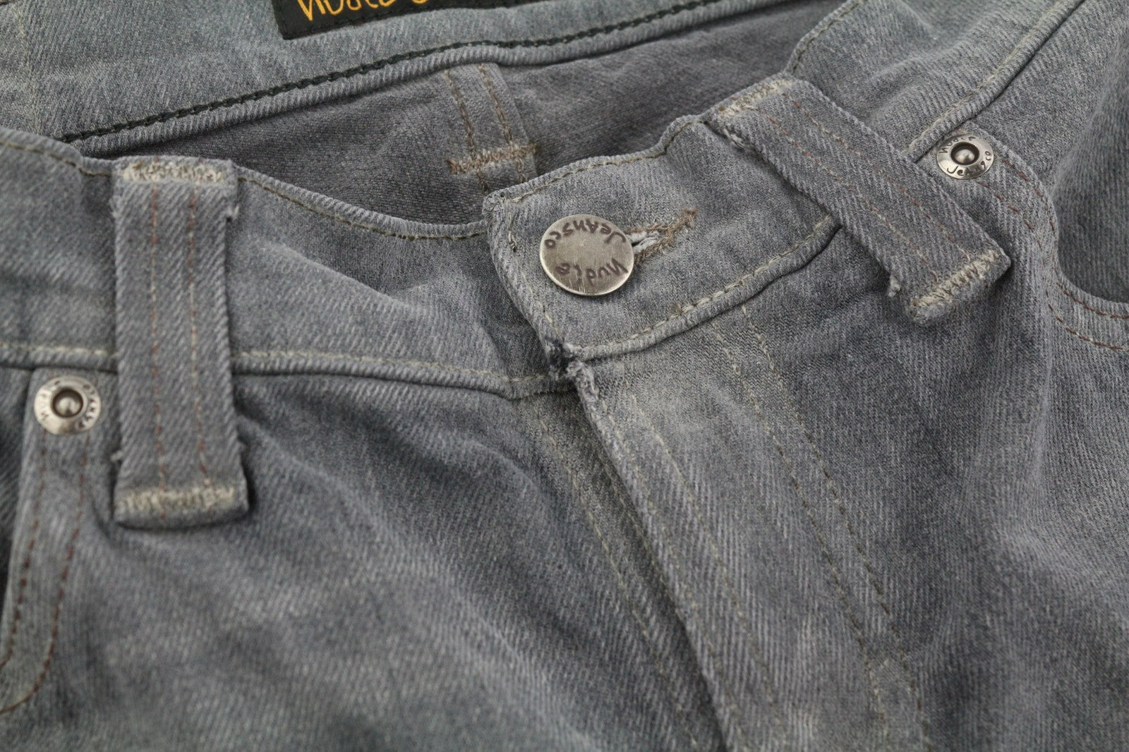 NUDIE JEANS Tight Long John Women's Jeans W27/L32 Charcoal Organic Slim Leg