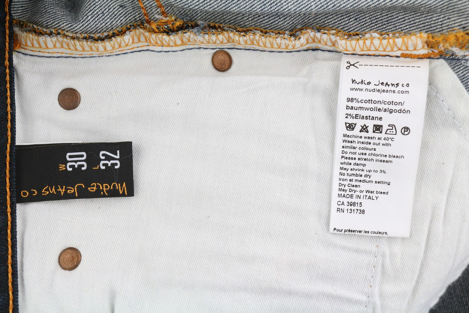 NUDIE JEANS Thin Finn Men's Jeans W30/L32 Grey Authent Washed Dark Zip Logo