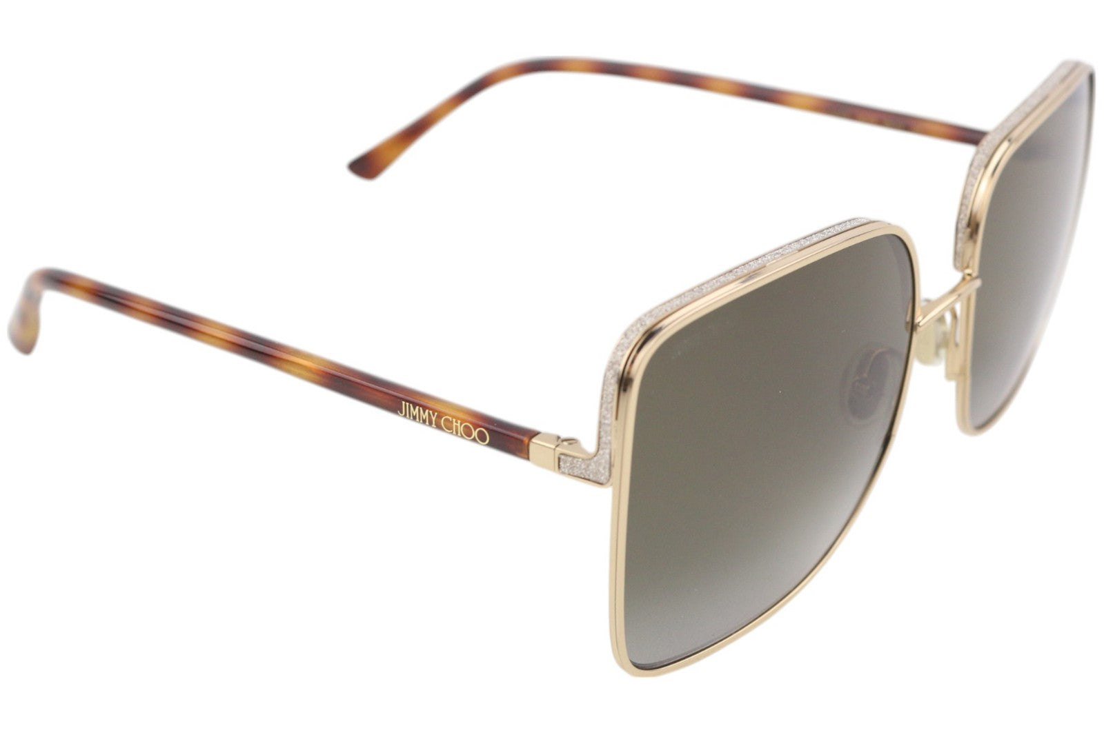 JIMMY CHOO Aliana/S Women's Sunglasses OS Gold Tone Tinted Frame Case RRP349