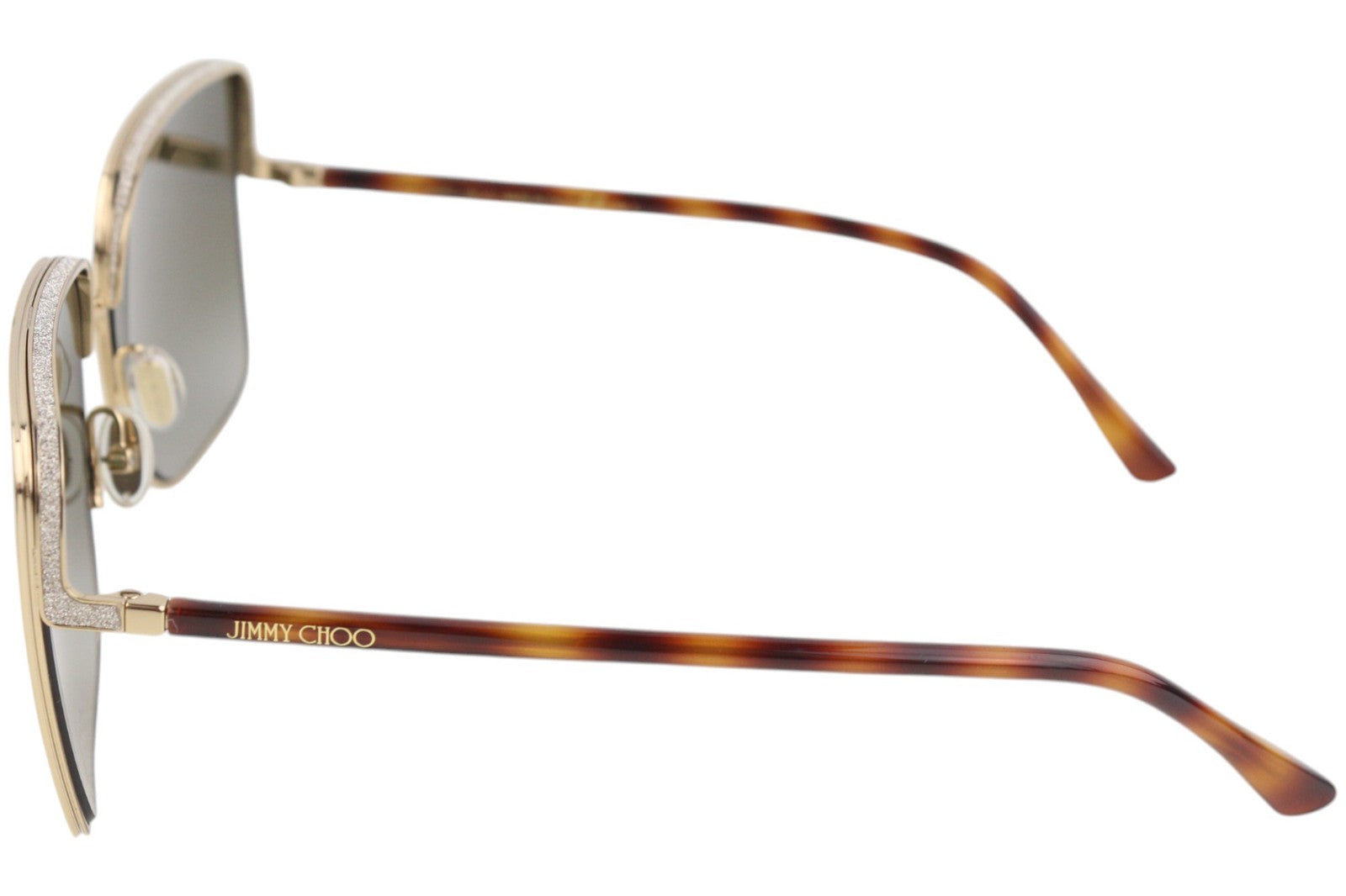 JIMMY CHOO Aliana/S Women's Sunglasses OS Gold Tone Tinted Frame Case RRP349