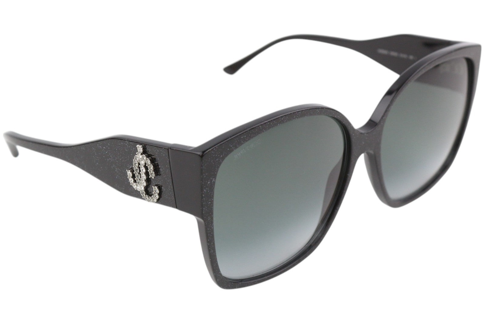 JIMMY CHOO Noemi/S Women's Sunglasses OS Swarovski Silver Glitter Design RRP399