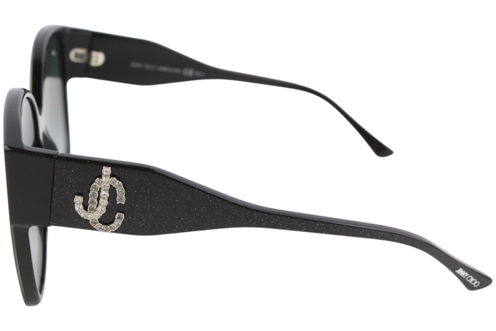 JIMMY CHOO Noemi/S Women's Sunglasses OS Swarovski Silver Glitter Design RRP399