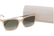 JIMMY CHOO Totta/G/S Women's Sunglasses OS Brown Square Tinted Case Box RRP349