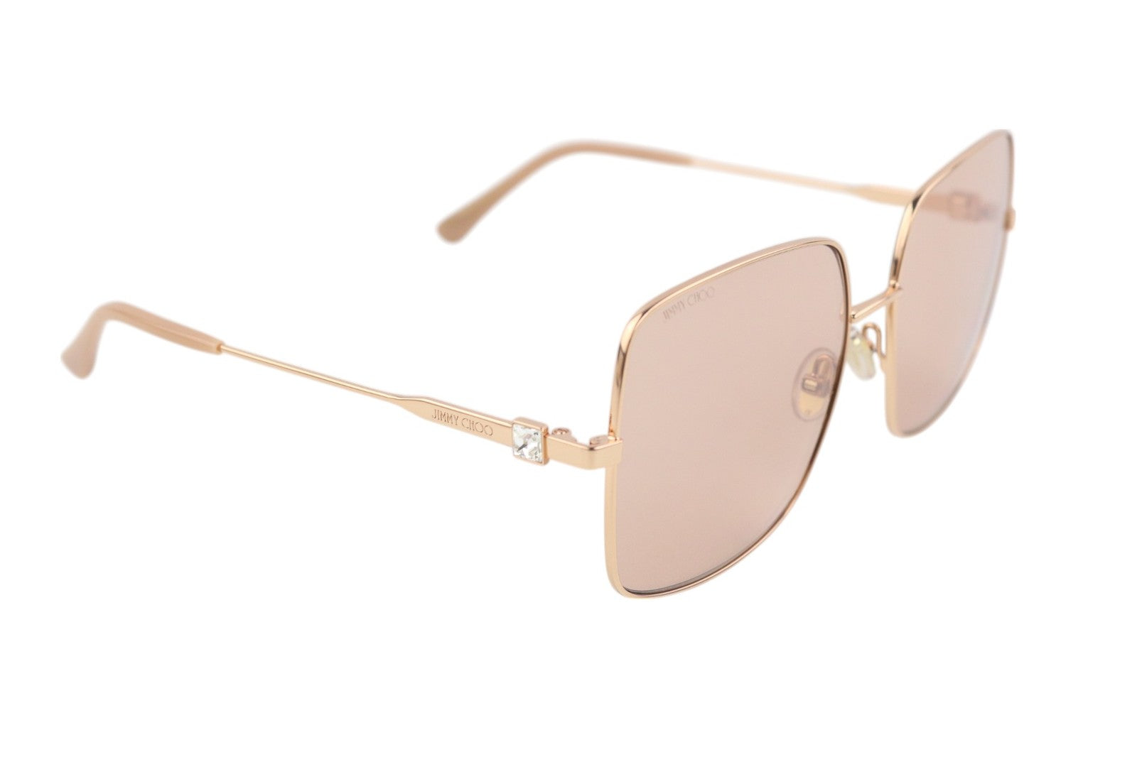 JIMMY CHOO Lili/S Women's Sunglasses OS Rose Gold Square Tinted Case Box RRP299