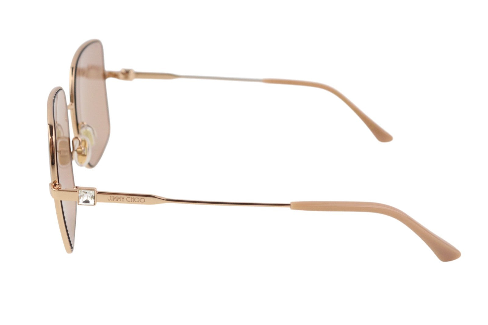 JIMMY CHOO Lili/S Women's Sunglasses OS Rose Gold Square Tinted Case Box RRP299