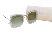 JIMMY CHOO Dany/S Women's Sunglasses OS Square Swarovski Crystal Tinted RRP399