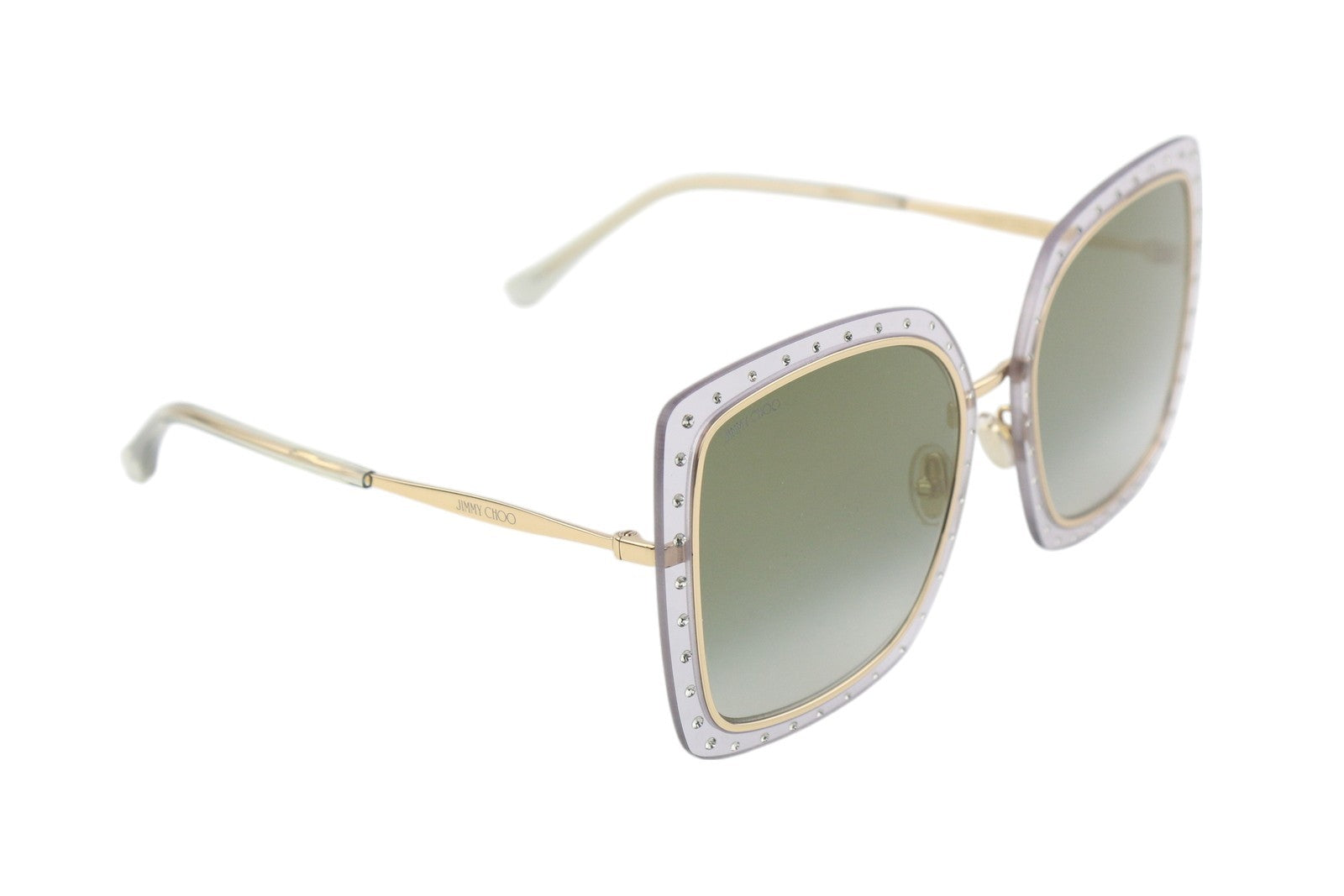 JIMMY CHOO Dany/S Women's Sunglasses OS Square Swarovski Crystal Tinted RRP399
