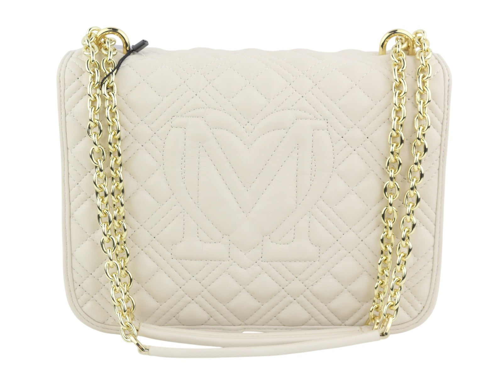 LOVE MOSCHINO Borsa Quilted PU Avorio Women Bag OS Beige Square Crossbody