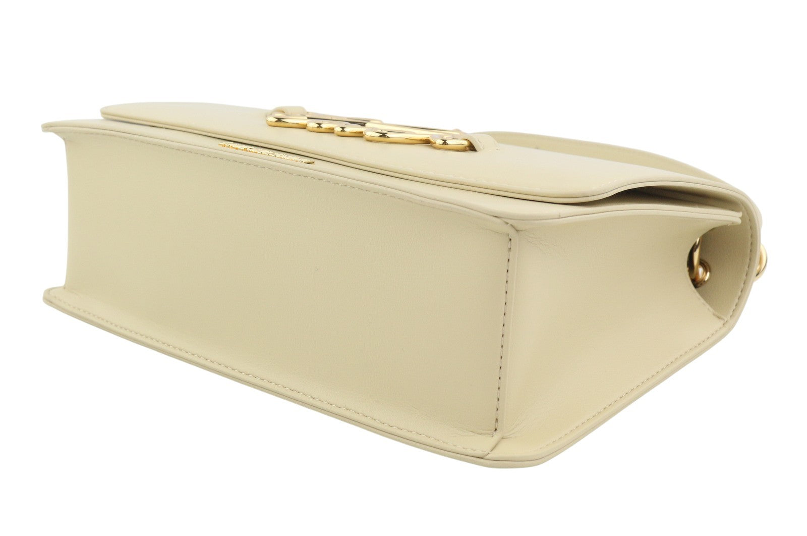 LOVE MOSCHINO Borsa PU Soul Women Bag OS Beige Gold Tone Detail Crossbody RRP210