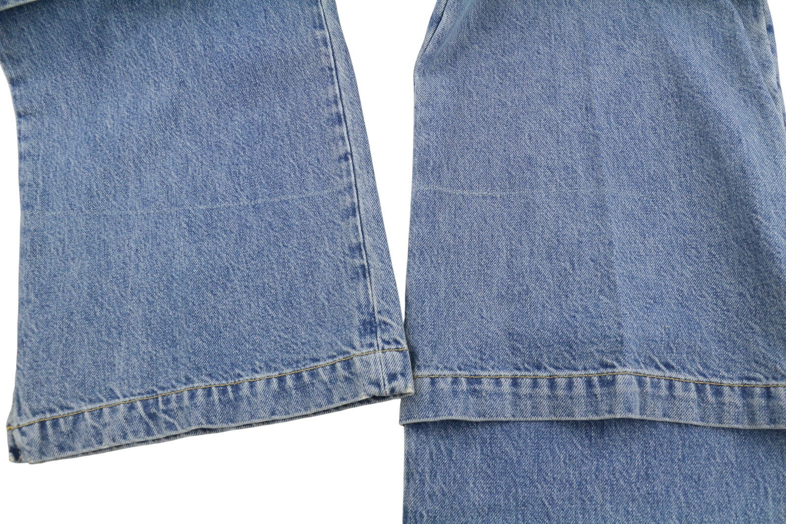 THE ATTICO Women Jeans W27 Blue Overlapping Denim Panel Straight Zip RRP550