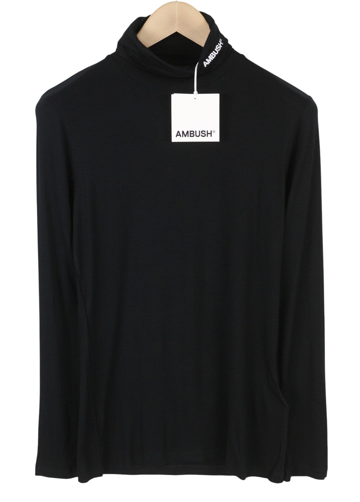 AMBUSH Fitted Turtleneck Tap Shoe Blanc Men T-Shirt XL Black Pullover RRP185