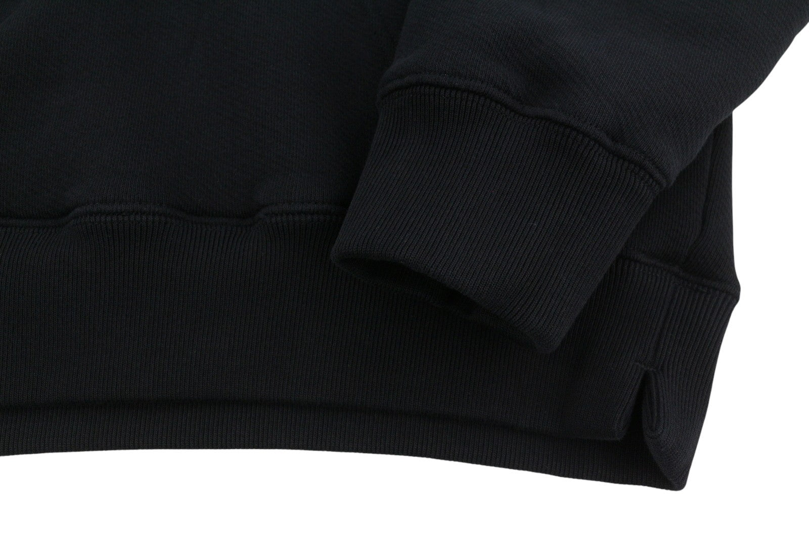 OFF-WHITE Men Hoodie L Black Kangaroo Pocket Logo Print Oversized RRP765