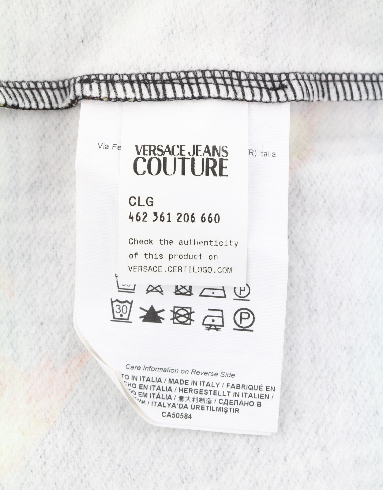 VERSACE COUTURE Felpa Garzata Print Highland Women Hoodie 42 Pullover RRP439