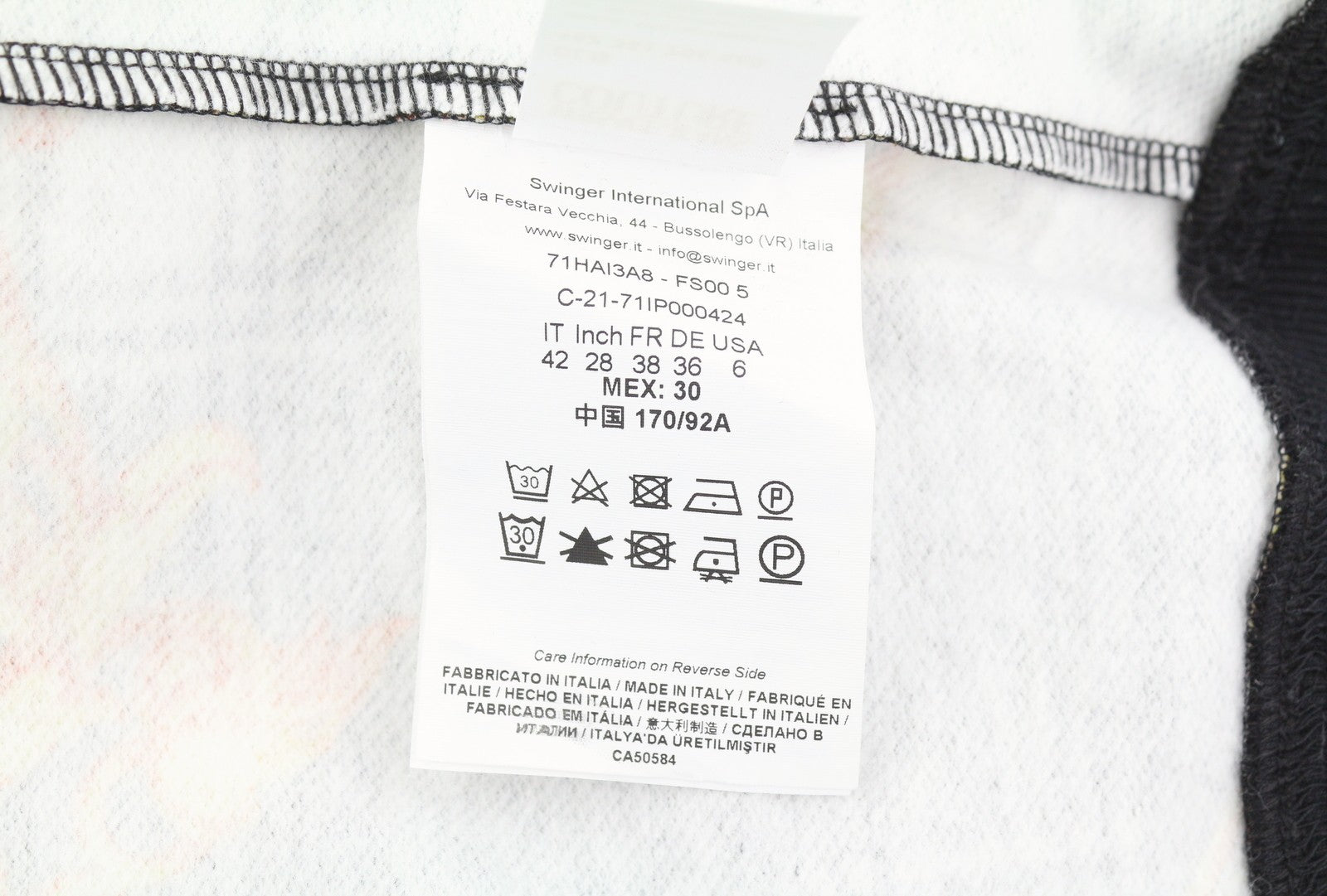 VERSACE COUTURE Felpa Garzata Print Highland Women Hoodie 42 Pullover RRP439