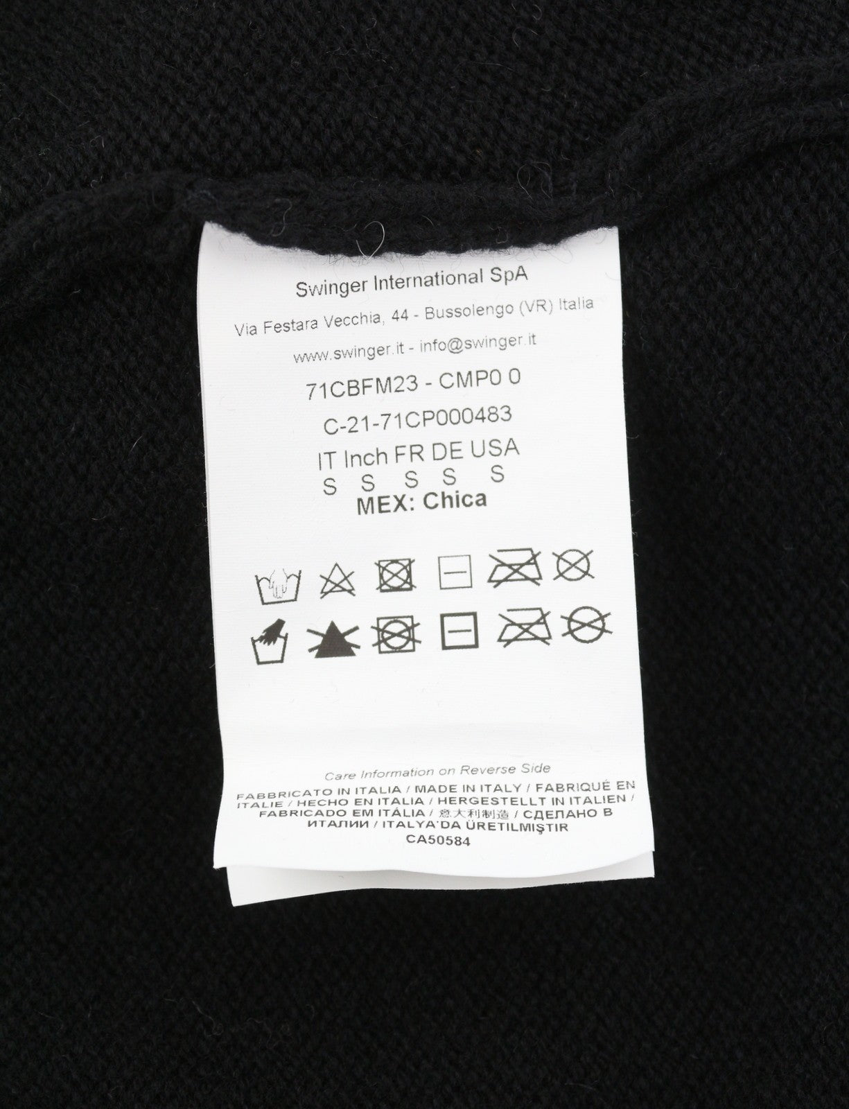 CHIARA FERRAGNI Maxilogo Mania Women Jumper S Wool Cashmere Cropped RRP248