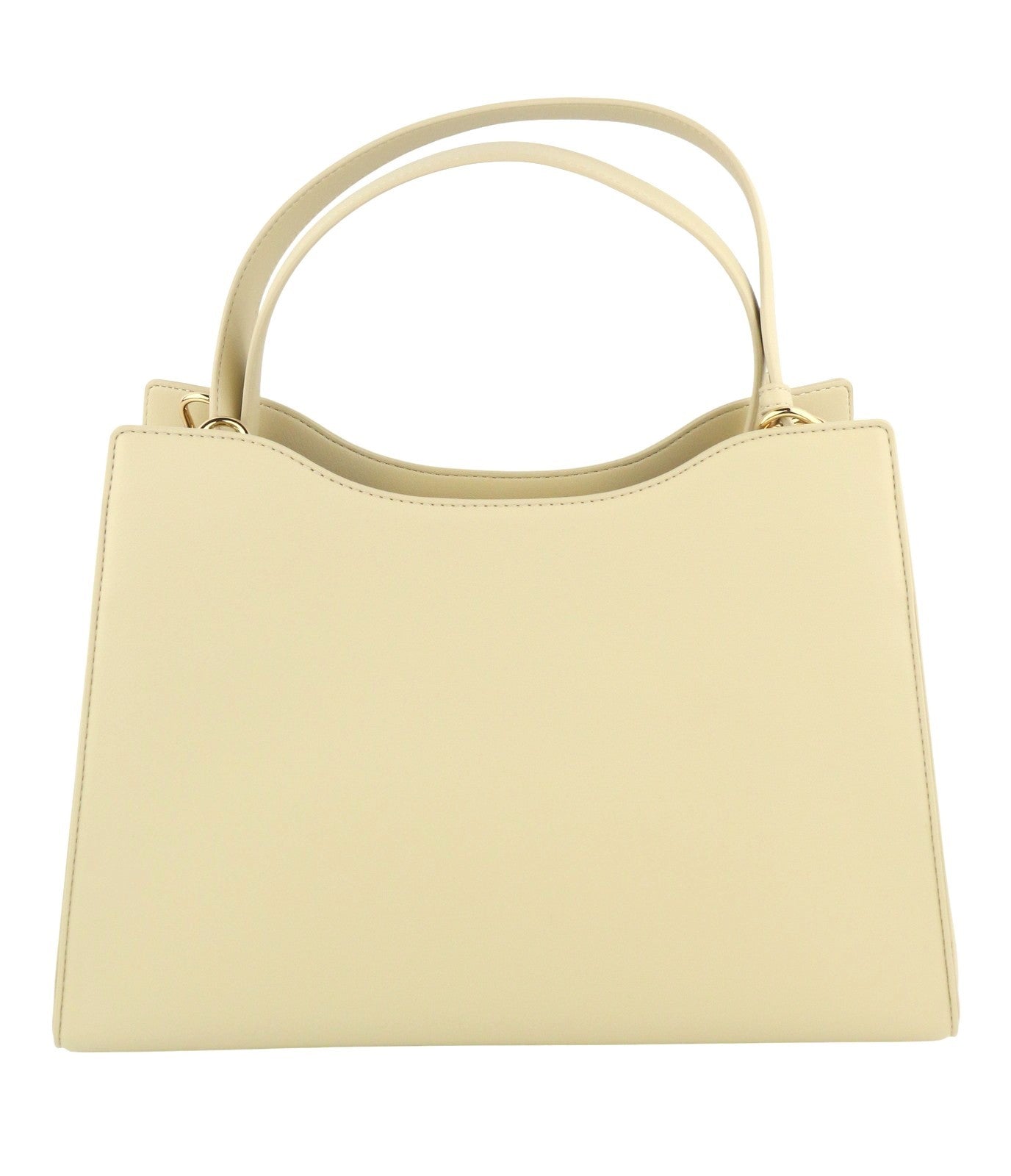 LOVE MOSCHINO Borsa PU Soul Women Bag OS Double Handles Gold Tone Details RRP230