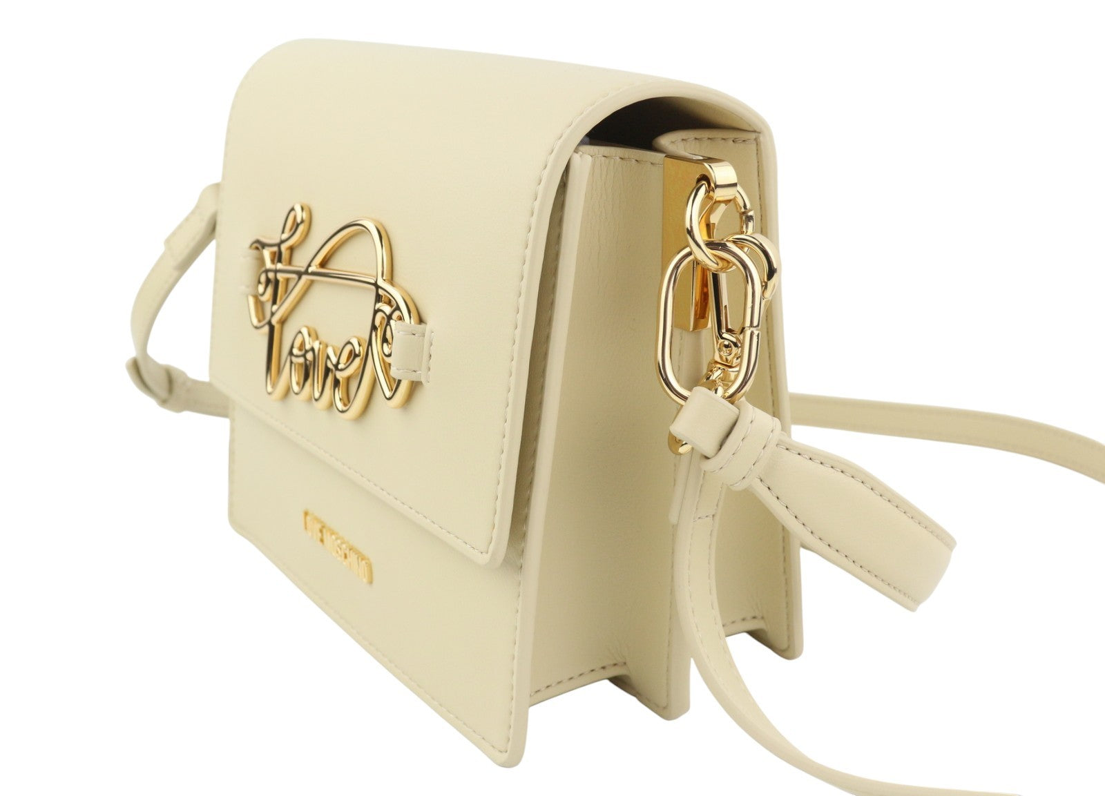 LOVE MOSCHINO Borsa PU Soul Women Bag OS Beige Logo Square Crossbody