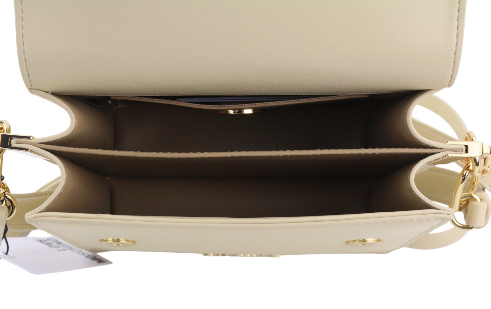 LOVE MOSCHINO Borsa PU Soul Women Bag OS Beige Logo Square Crossbody