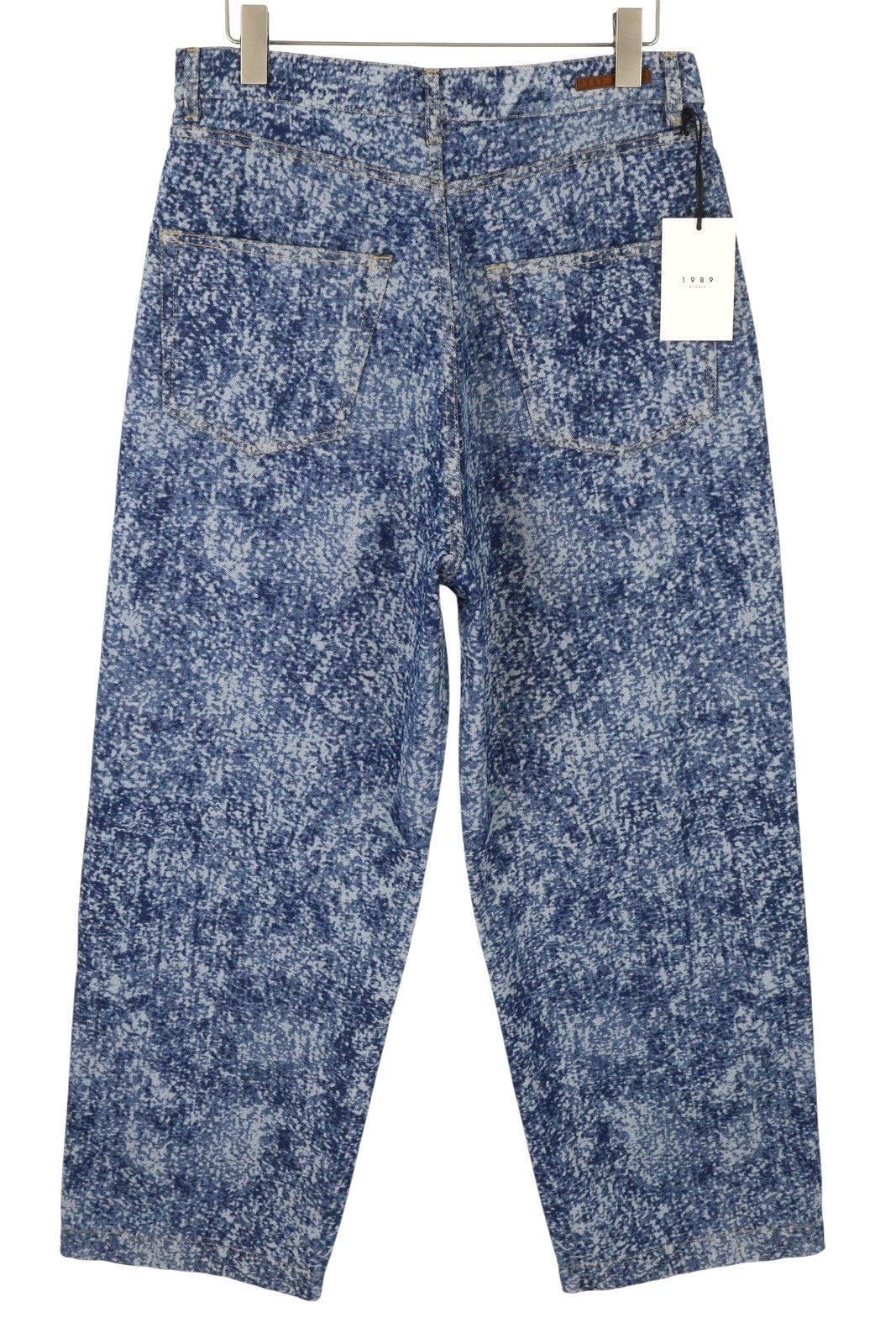 1989 STUDIO Marble Mastiff Denim Men Jeans W34 Blue Wide Leg Zip Fly RRP450