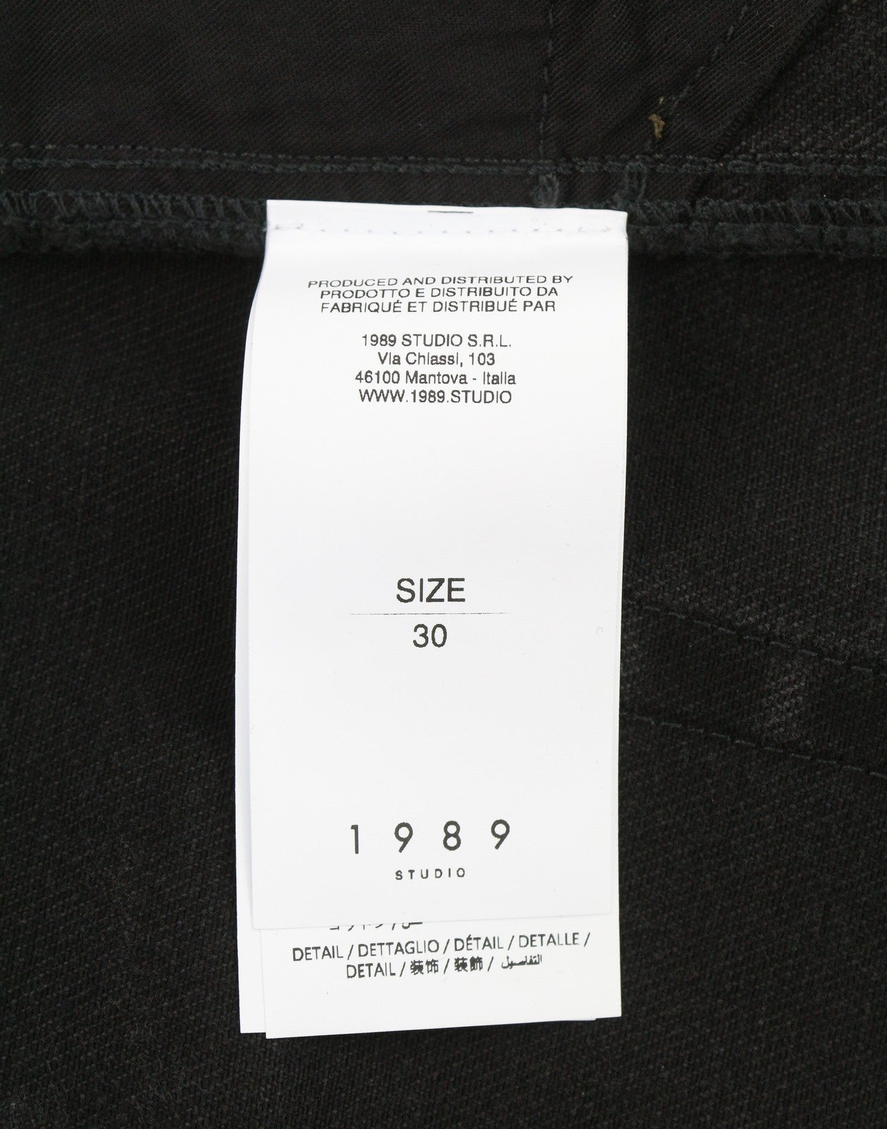 1989 STUDIO Spot Rhodesian Men Jeans W30 Black Paint Splatter Detail RRP501