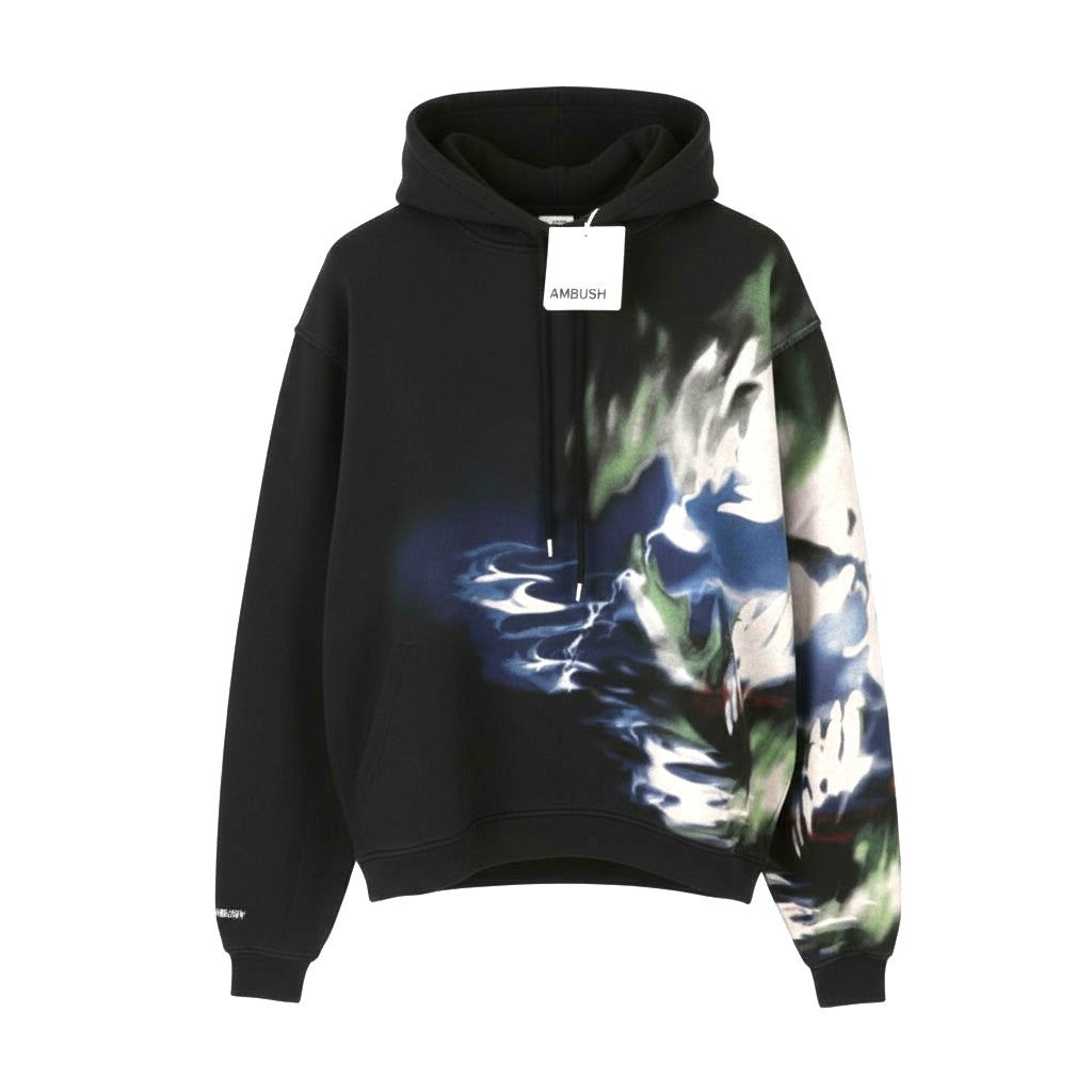 AMBUSH Graphic Tap Shoe Snorke Men Hoodie XL Grey Patterned Unisex RRP565