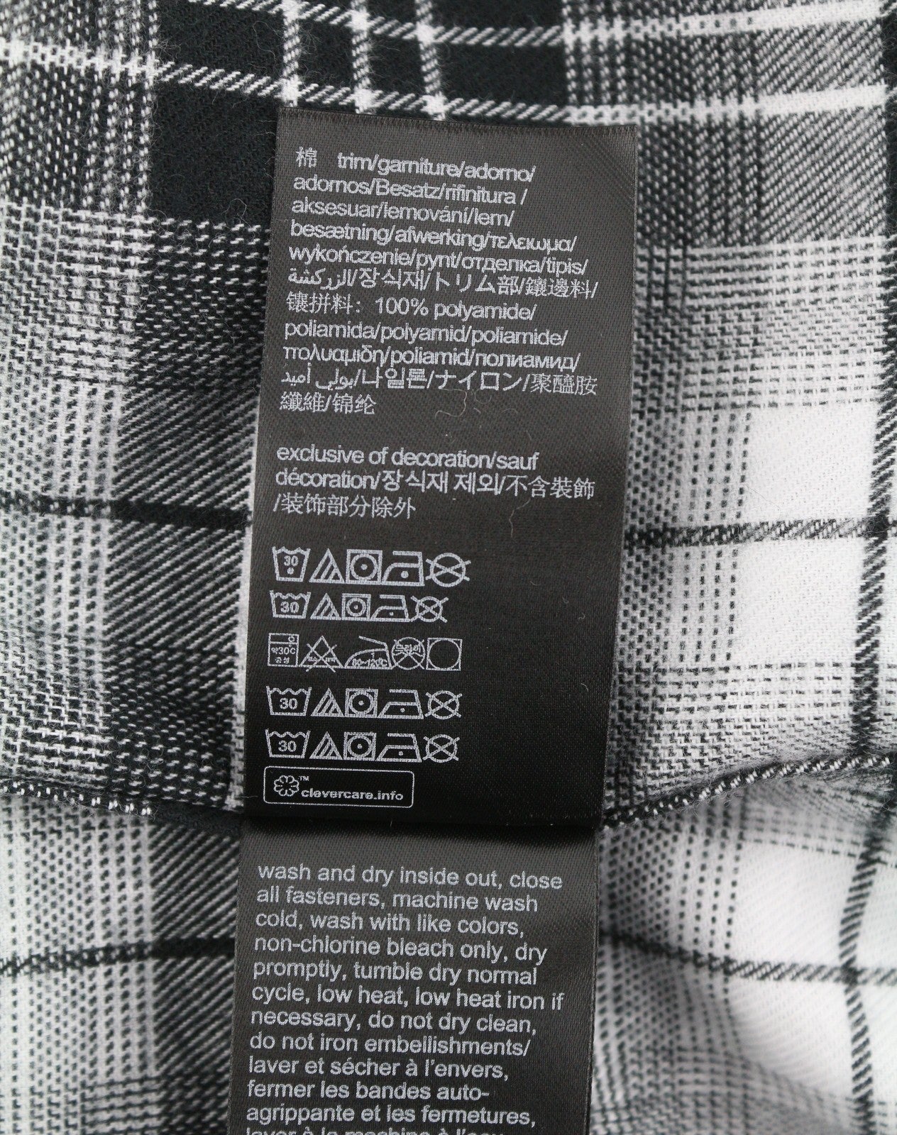 CALVIN KLEIN Men Shirt XL Flannel Plaid Patch Pockets Spread Neck Logo Casual