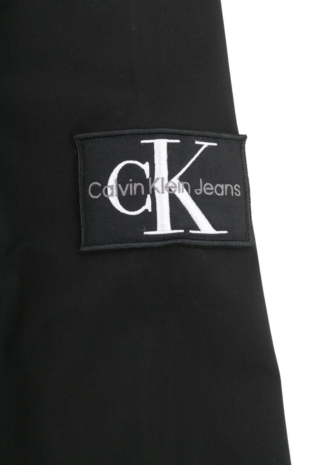 CALVIN KLEIN Men Shirt L Black Regular Fit Spread Neck Button-Up Dark Casual