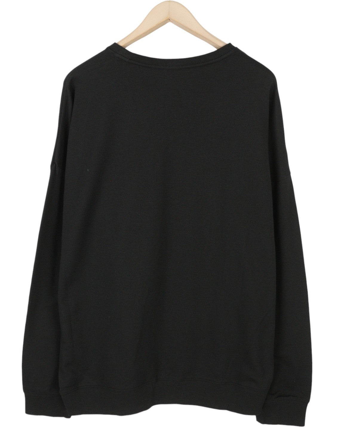 CALVIN KLEIN Men Sweatshirt XL Black Crew Embroidered Logo Sleepwear Pull On