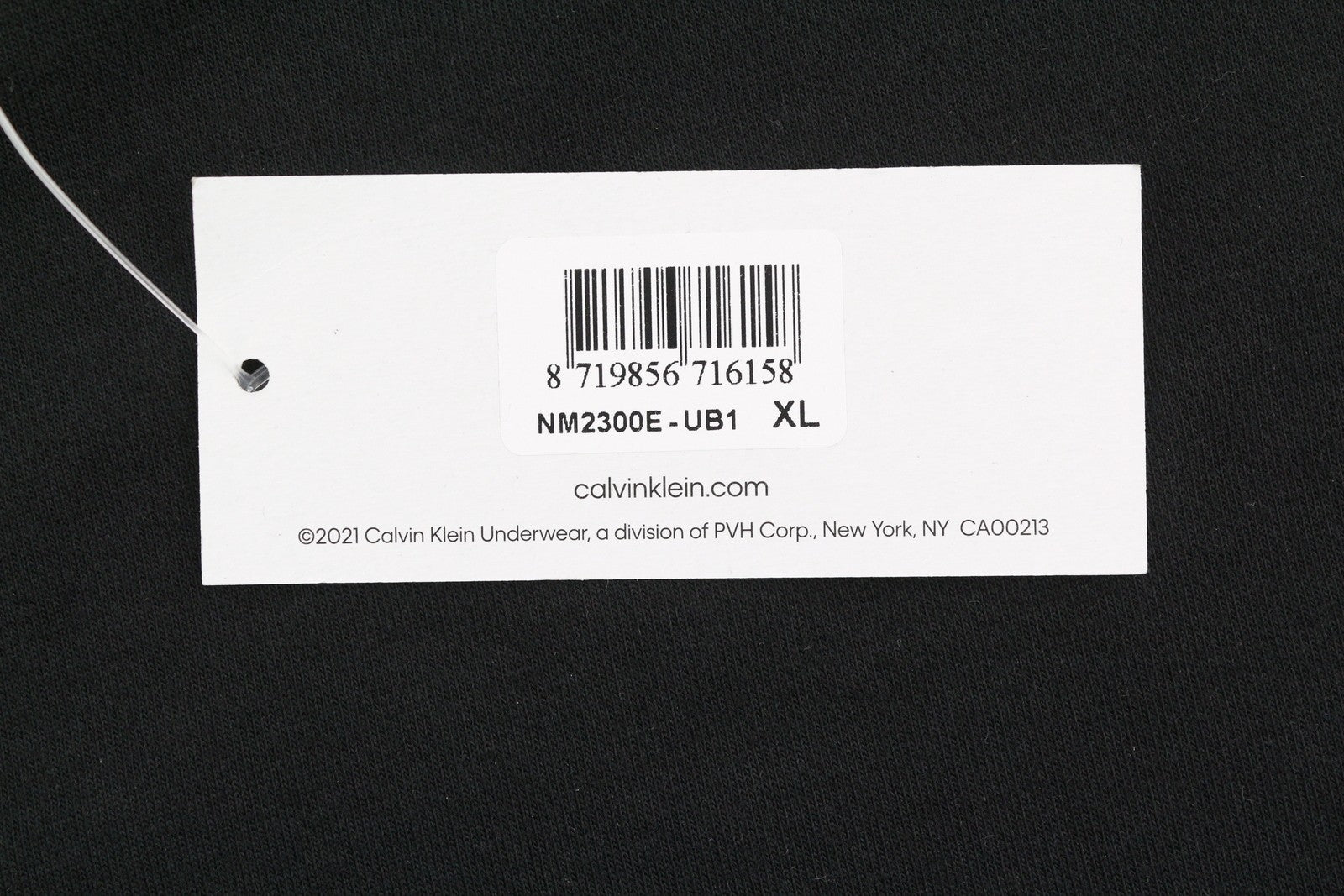 CALVIN KLEIN Men Sweatshirt XL Black Crew Embroidered Logo Sleepwear Pull On