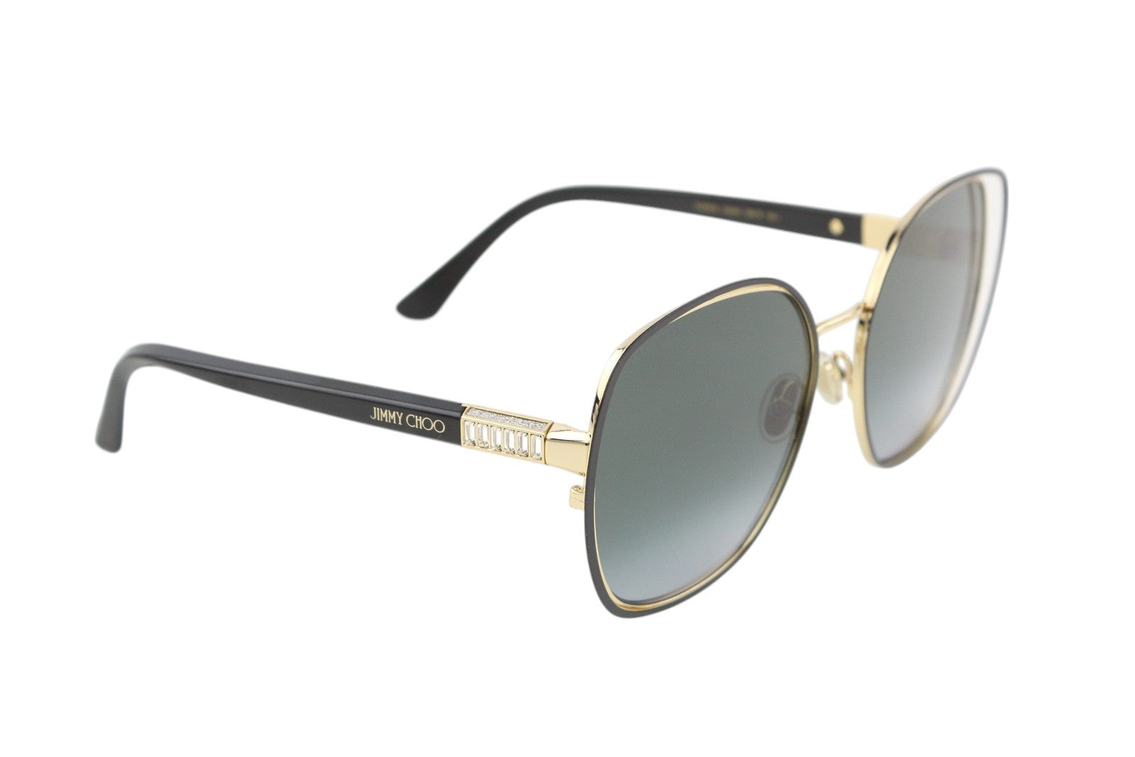 JIMMY CHOO Dodie/S Women's Sunglasses OS Gold Glitter Detail Frame RRP349